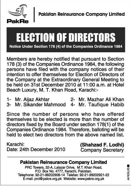 Election of Directors
